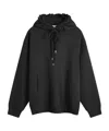 Dries Van Noten Drawstring Hooded Hoodie In Black