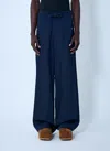 Dries Van Noten Men Drawstring Pants In Blue