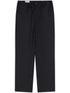 Dries Van Noten Drawstring Straight Trousers In Black