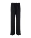 Dries Van Noten Drawstring Waist Casual Trousers In Black