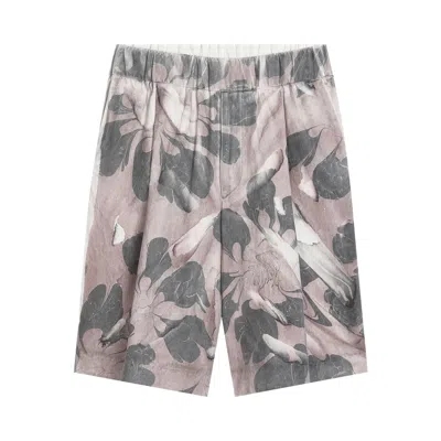 Pre-owned Dries Van Noten Drawstring Waist Shorts 'multi Floral' | Multi-color | Men's Size L