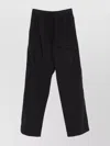 Dries Van Noten Drawstring Waistband Cargo Trousers In Black