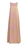 Dries Van Noten Draz Polka-dot Silk-satin Gown In Multi