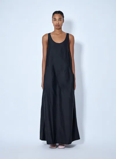 Dries Van Noten Drazero Wool And Silk-blend Maxi Dress In Black