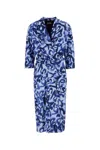 Shop Dries Van Noten Dress In Blue