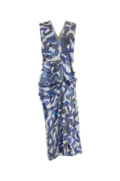 Dries Van Noten Dress In Blue