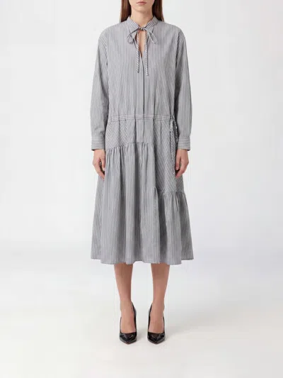 Dries Van Noten Dress Woman In Gray