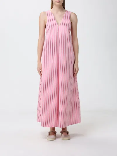 Dries Van Noten Striped Cotton-poplin Maxi Dress In Animal Print