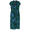 Dries Van Noten Dilian Printed Silk Midi Dress In Multicolor
