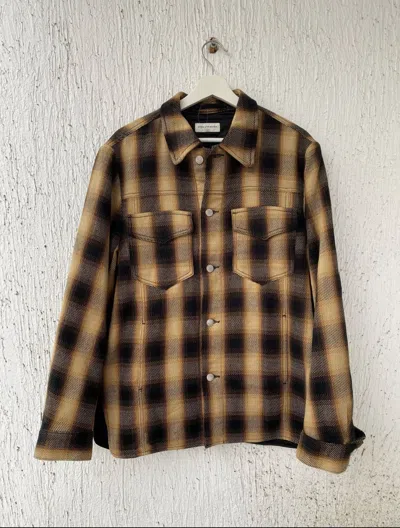 Pre-owned Dries Van Noten Dries Valash Flannel Checked Jacket Overshirt (medium) In Multicolor