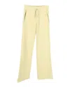 Dries Van Noten Dries Van Noted Drawstring Sweat Pants In Yellow Wool In Yellow