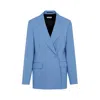Dries Van Noten Double Breast Wool Jacket With Notch Lapel