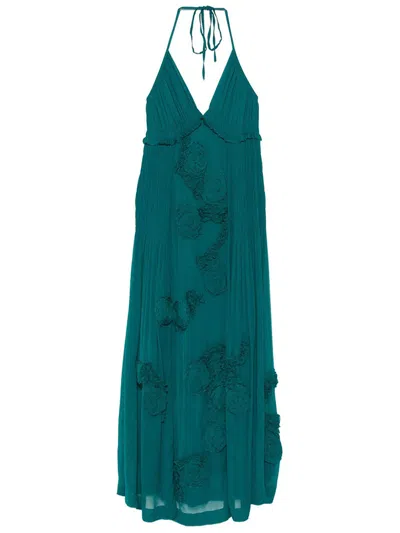 Dries Van Noten Drina Long Dress In Gray