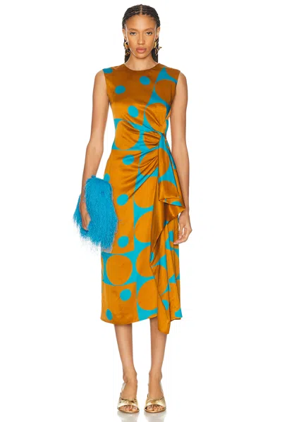 Dries Van Noten Droppy Dress In Brown