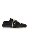 Dries Van Noten Suede Marathon Sneakers In Black
