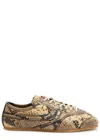 Dries Van Noten Printed Leather Low-top Sneaker