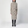 Dries Van Noten Écru Polka Dot Dress With Bow In Beige