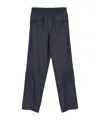 Dries Van Noten Cargo Drawstring Waistband Cotton Trousers In Black