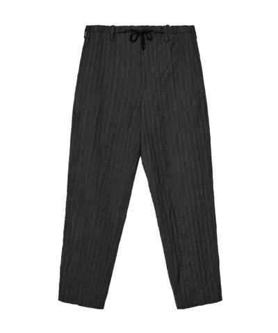 Dries Van Noten Elastic Waist Casual Pants In Black