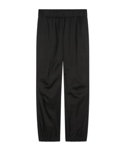 Dries Van Noten Elastic Waist Casual Pants In Black