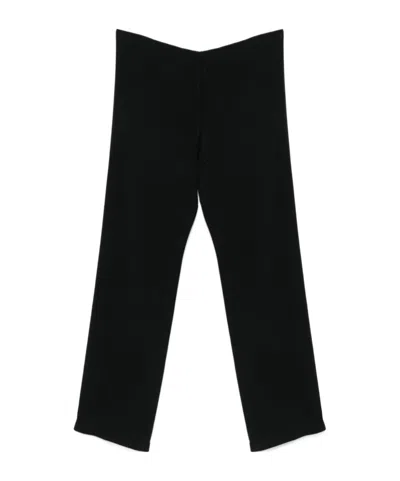 Dries Van Noten Elastic Waist Casual Pants In Black