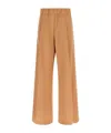Dries Van Noten Elastic Waist Casual Pants In Gold