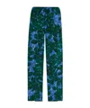 Dries Van Noten Multicolor Printed Pants In Green