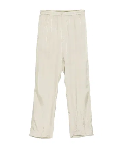 Dries Van Noten Elastic Waist Casual Pants In Gray