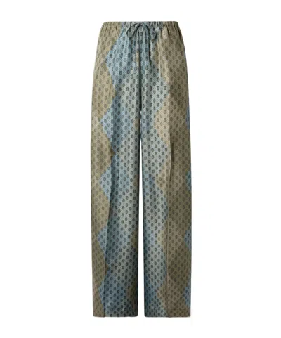 Dries Van Noten Elastic Waist Casual Pants In Multi