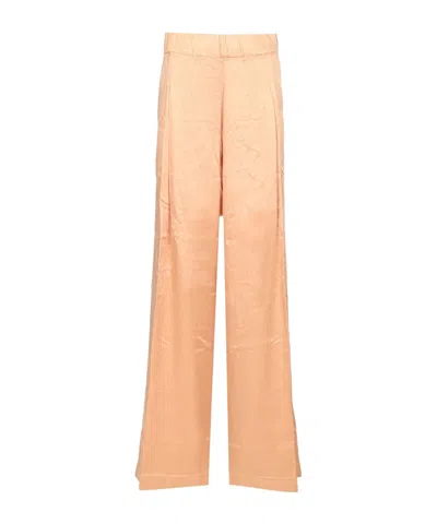 Dries Van Noten Elastic Waist Casual Pants In Rose