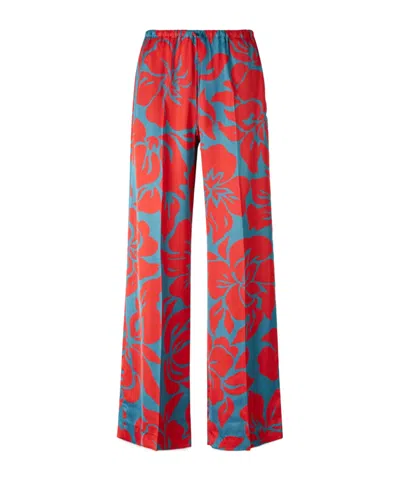 Dries Van Noten Elastic Waist Casual Pants In Red