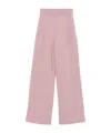 Dries Van Noten Elastic Waist Casual Pants In Rose Pink