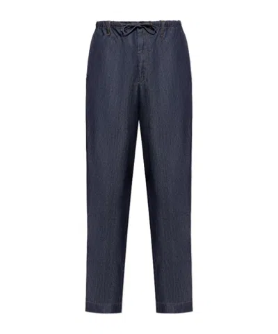 Dries Van Noten Elastic Waist Jeans In Blue