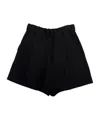 Dries Van Noten Elastic Waist Shorts In Black