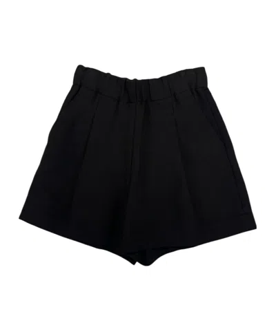 Dries Van Noten Elastic Waist Shorts In Black