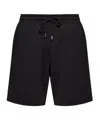Dries Van Noten Elastic Waist Shorts In Black