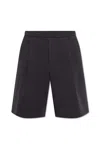 Dries Van Noten Elastic Waist Shorts In Black