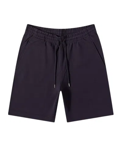 Dries Van Noten Elastic Waist Shorts In Blue