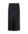 Dries Van Noten Elastic Waist Skirt In Black