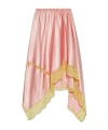 Shop Dries Van Noten Elastic Waist Skirt In Pink
