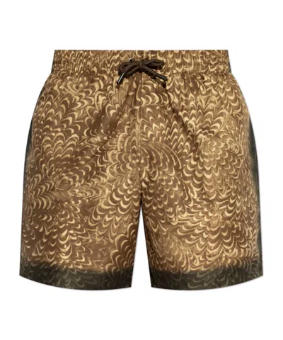 Dries Van Noten Boxer Swimsuit In Ocr