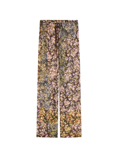 Dries Van Noten Elasticated Jacquard Pants In Multi