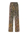 Dries Van Noten Elasticated Jacquard Pants In Multi