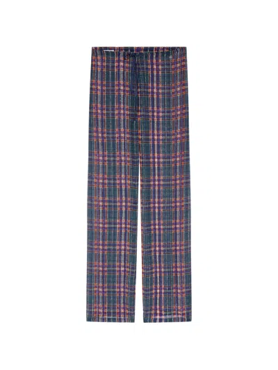 Dries Van Noten Elasticated Lurex Pants In Multi
