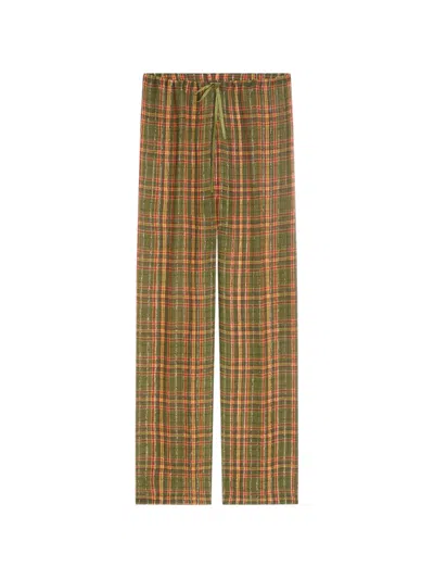 Dries Van Noten Elasticated Lurex Pants In Multi