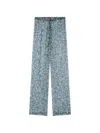 Dries Van Noten Elasticated Silk Pants In Blue