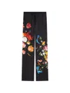 Dries Van Noten Elasticated Viscose Pants In Black