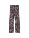 Dries Van Noten Elasticated Viscose Pants In Multi