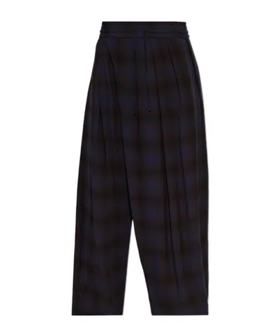Dries Van Noten Elastic-waist Casual Trousers In Blue