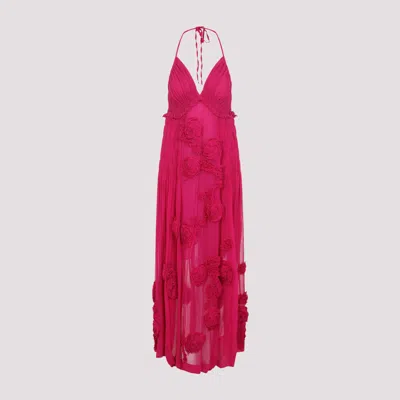 Dries Van Noten Elegant Midi Dress For Women In Pink